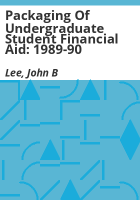 Packaging_of_undergraduate_student_financial_aid